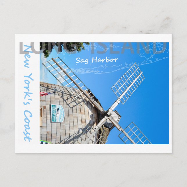 Cartão Postal Long Island. (Frente)