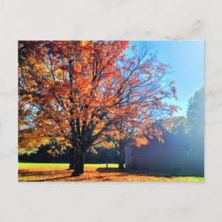 Cartão Postal Long Island Autumn Fall Fazenda Barn New York