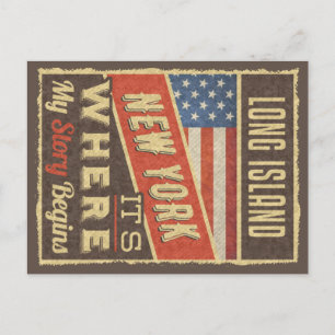 Cartão Postal Long Island New York