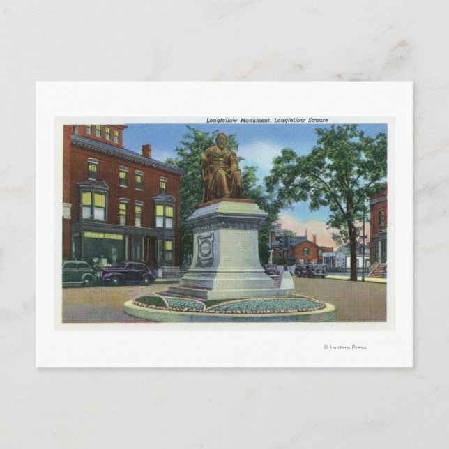 Cartão Postal Longfellow Square View do Longfellow (Frente)