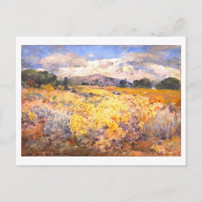 Cartão Postal Long's Peak, Colorado, Pintura (Frente)