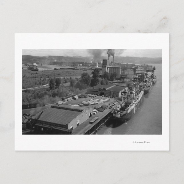 Cartão Postal Longview, WA - Modo de Exibição de Porta do Ar (Frente)