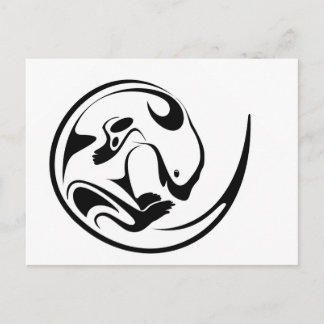 Cartão Postal Lontra brincalhão