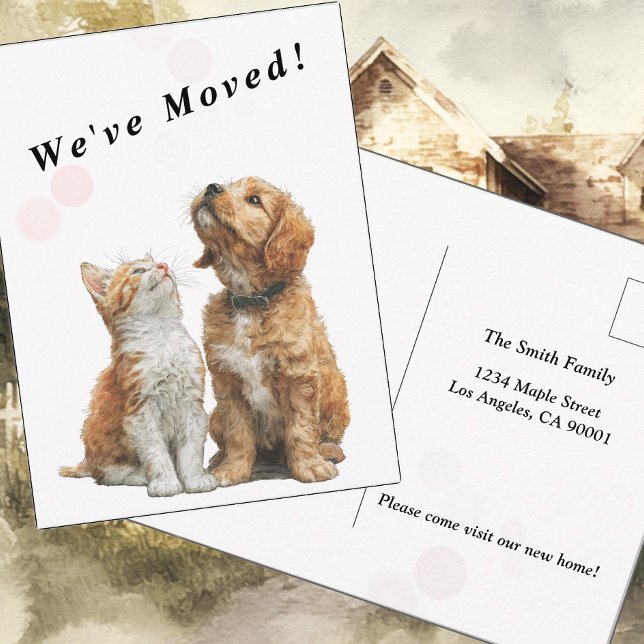 Cartão Postal Looking Up at You – Moving Announcement  (Criador carregado)