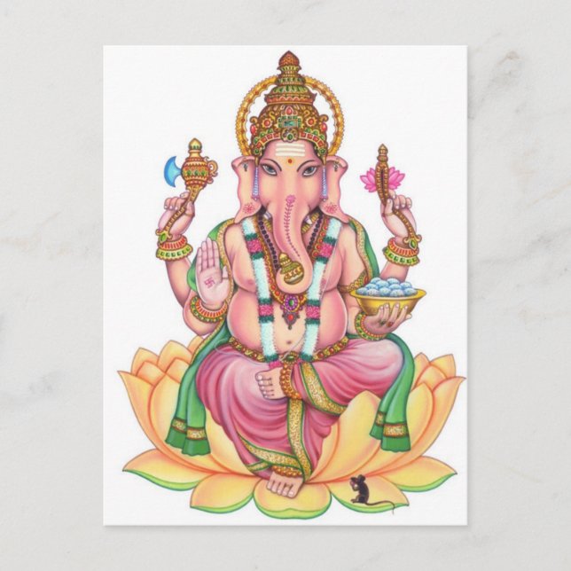 Cartão Postal lorde ganesha (Frente)