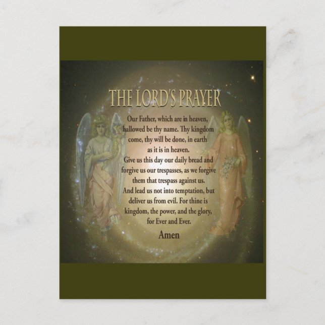 Cartão Postal Lord's Prayer (Frente)