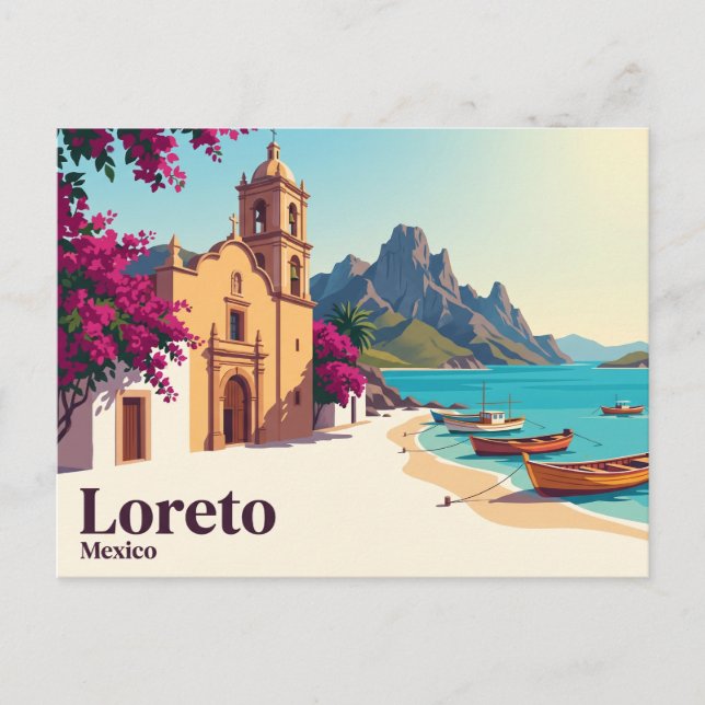 Cartão Postal Loreto México (Frente)