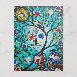 Cartão Postal Lori Everett_ Day Of The Dead_Mexico_Skulls_DOD