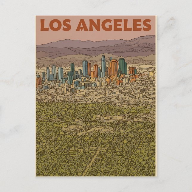 Cartão Postal Los Angeles  (Frente)