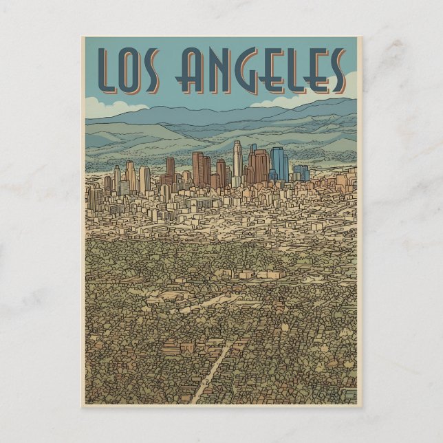 Cartão Postal Los Angeles  (Frente)