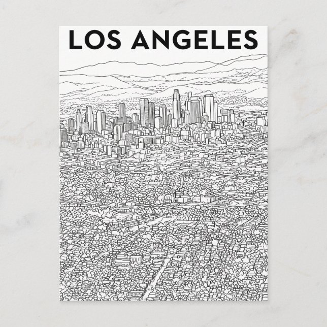 Cartão Postal Los Angeles  (Frente)