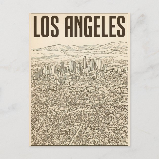 Cartão Postal Los Angeles  (Frente)