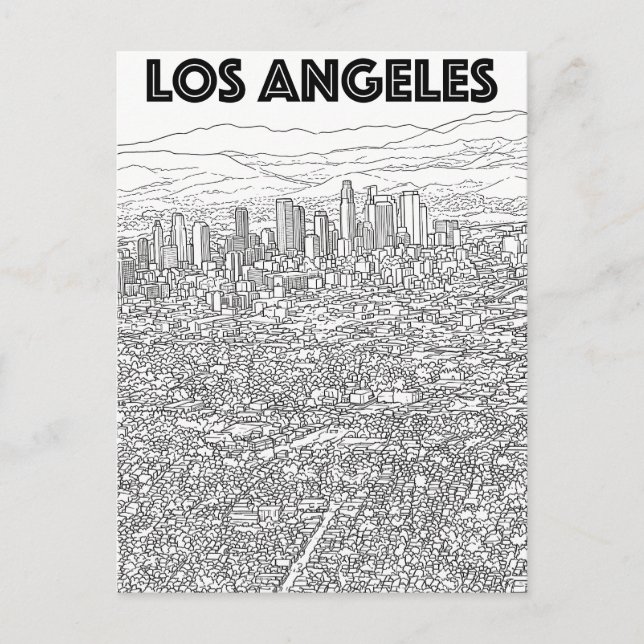 Cartão Postal Los Angeles  (Frente)