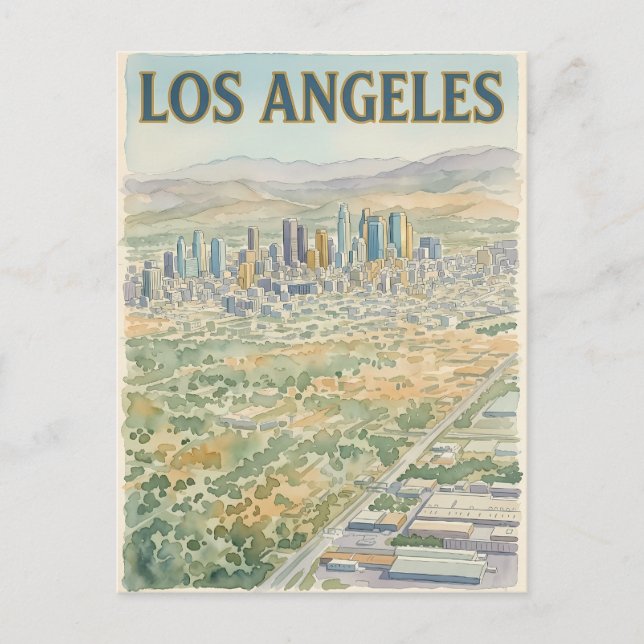 Cartão Postal Los Angeles  (Frente)