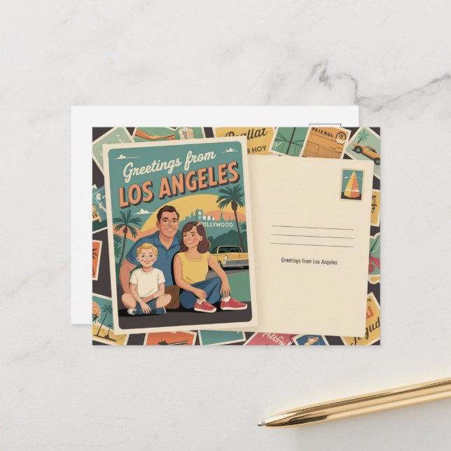 Cartão Postal Los angeles (Frente/Verso In Situ)