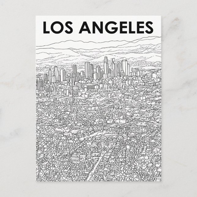 Cartão Postal Los Angeles  (Frente)
