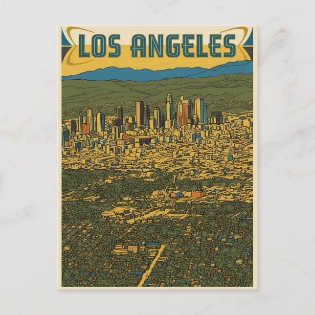 Cartão Postal Los Angeles  (Frente)