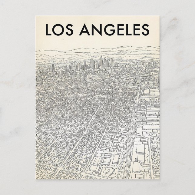 Cartão Postal Los Angeles  (Frente)