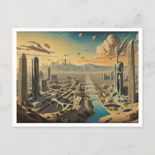 Cartão Postal Los Angeles CA, Surreal Cityscape