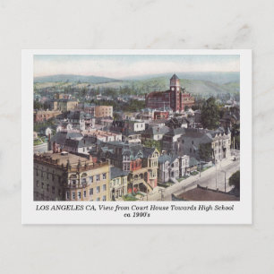 Cartão Postal Los Angeles CA, View from Court House