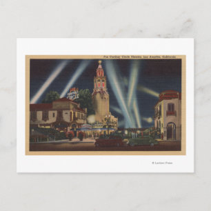 Cartão Postal Los Angeles, CAFox Carthay Circle View