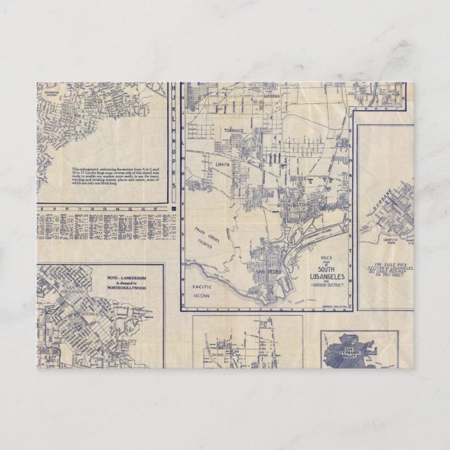 Cartão Postal Los Angeles, Califórnia (Frente)