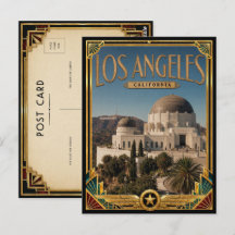 Los Angeles Califórnia Arte Deco Vintage Era de Ou