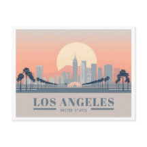 Los Angeles California Skyline Pastel Viagem