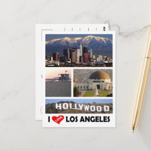 Cartão Postal Los Angeles - I Love - United States -