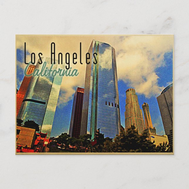 Cartão Postal Los Angeles Skyline (Frente)