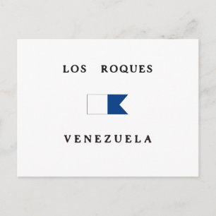Cartão Postal Los Roques Venezuela Sinalizador de Mergulho Alpha