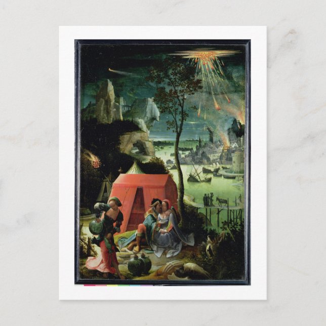 Cartão Postal Lot e suas filhas (óleo no painel) (Frente)