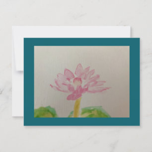 Cartão Postal Lotus! Cores d'água / placa