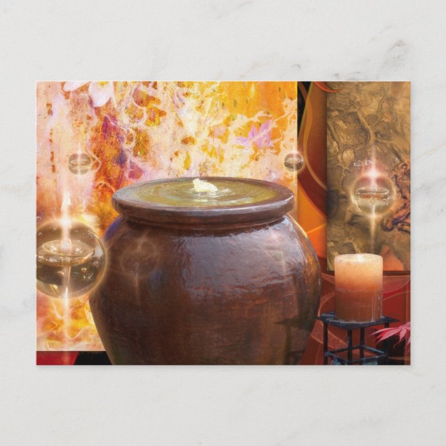 CARTÃO POSTAL LOTUS FLORES SÃO AS MÚSICAS DE ÁGUA (Frente)