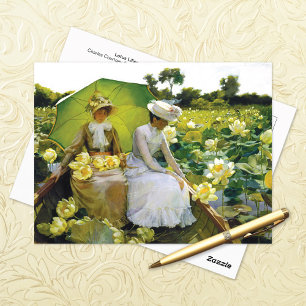 Cartão Postal Lotus Lily Charles Courtney Curran