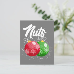 Cartão Postal Loucos de peito Casal de Natal Correspondente