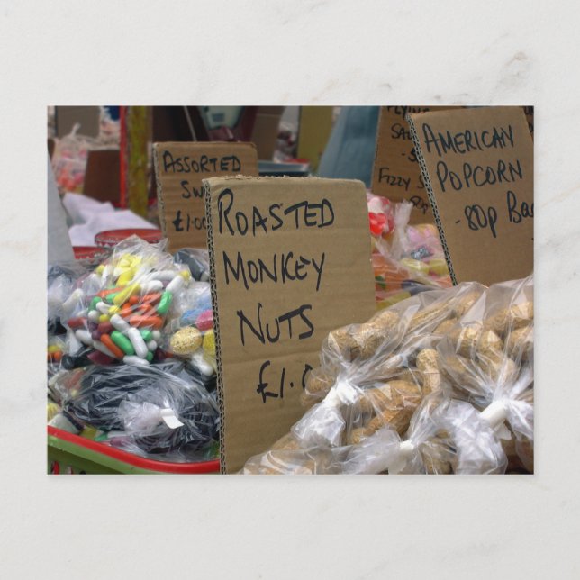 Cartão Postal Loucos macacos (Frente)