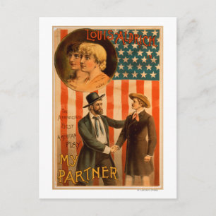 Cartão Postal Louis Aldrich no meu parceiro de teatro