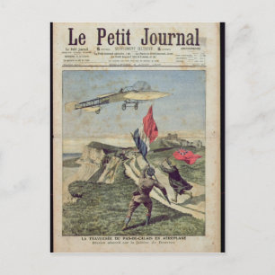 Cartão Postal Louis Bleriot pousando em Dover