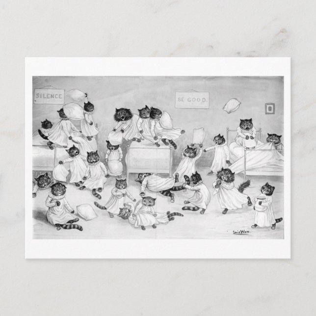 Cartão Postal Louis Wain (Frente)