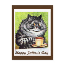 Louis Wain, cartão-postal de gato do Dia dos Pais