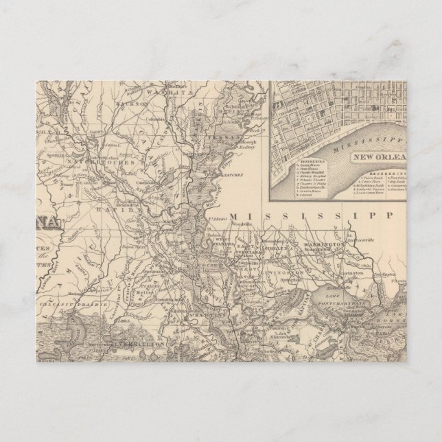 Cartão Postal Louisiana 9 (Frente)
