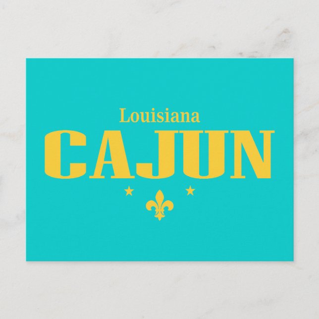 Cartão Postal Louisiana Cajun (Frente)