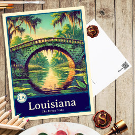 Cartão Postal Louisiana | Cartão-postal Sombreado do Cel do Esti