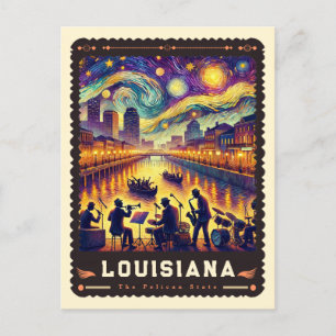 Cartão Postal Louisiana   Vincent Van Gogh inspirado
