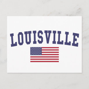 Cartão Postal Louisville EUA Flag