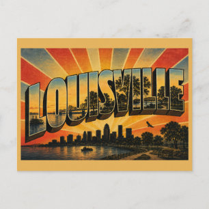 Cartão Postal Louisville Kentucky Ohio River Parques Bosques Art