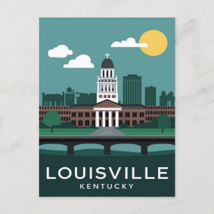 Cartão Postal Louisville Kentucky Vintage, Viagem