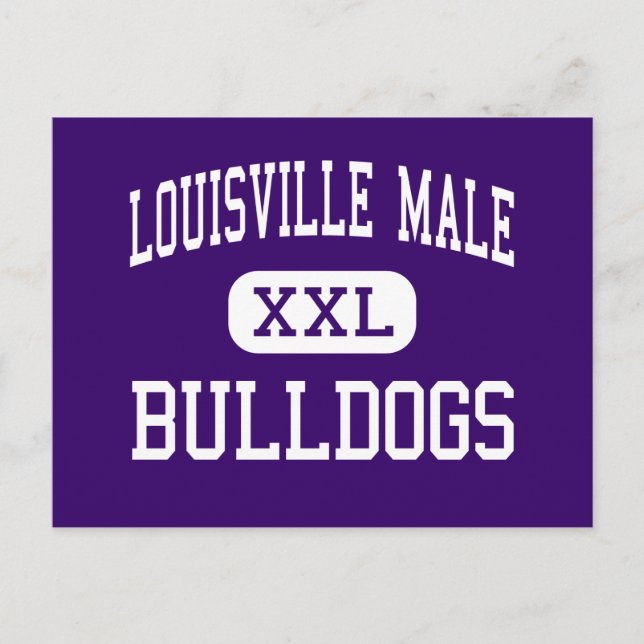 Cartão Postal Louisville Male - Bulldog - High - Louisville (Frente)