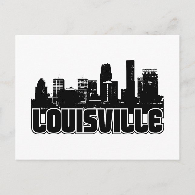 Cartão Postal Louisville Skyline (Frente)
